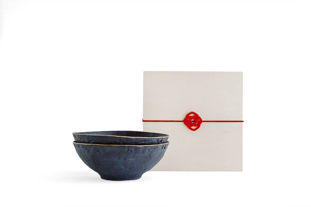 ◆KUROgane TALL BOWL 180 ペアセット