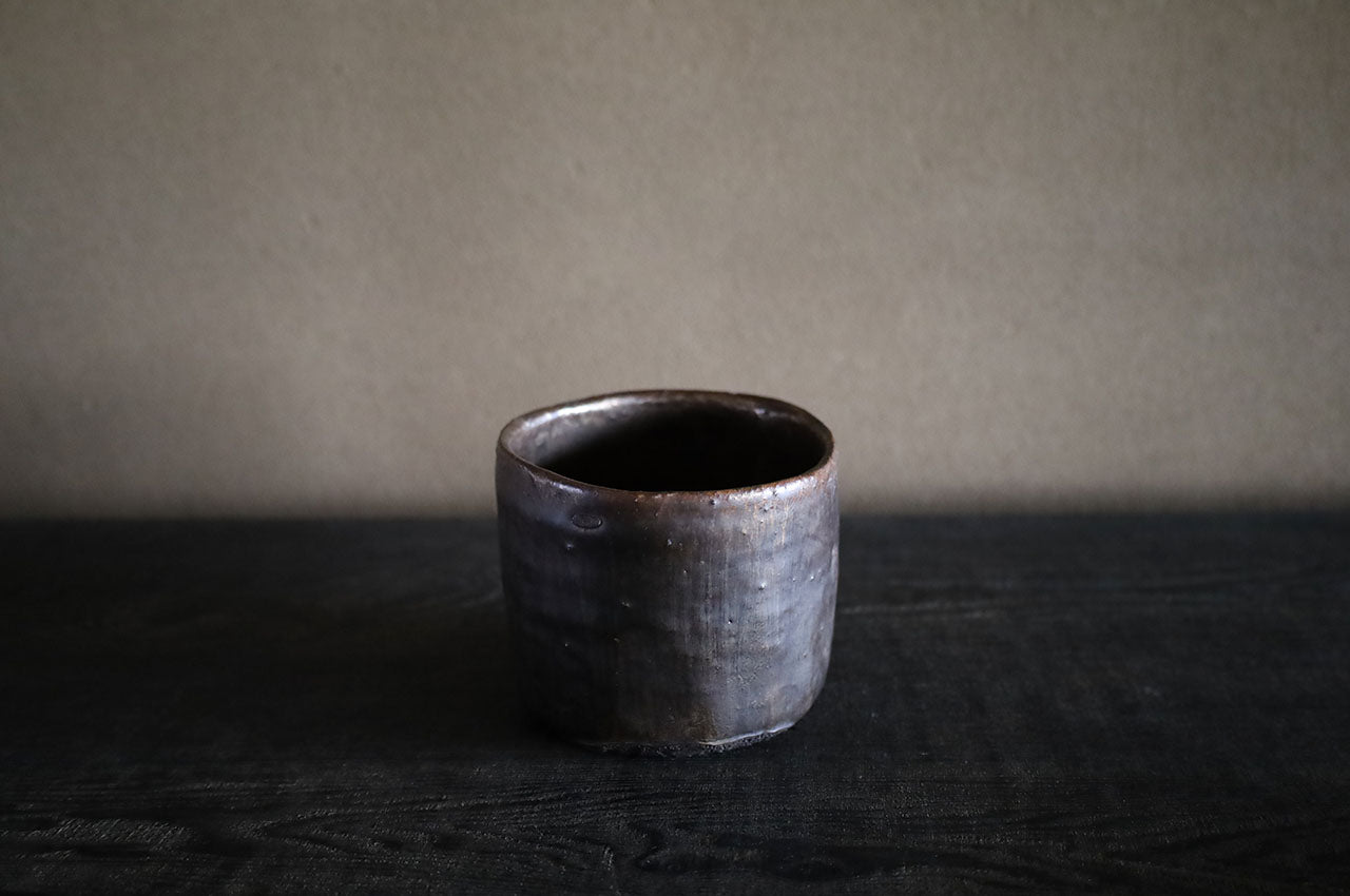 清水志郎 八坂土ふき漆茶碗 (26-10)