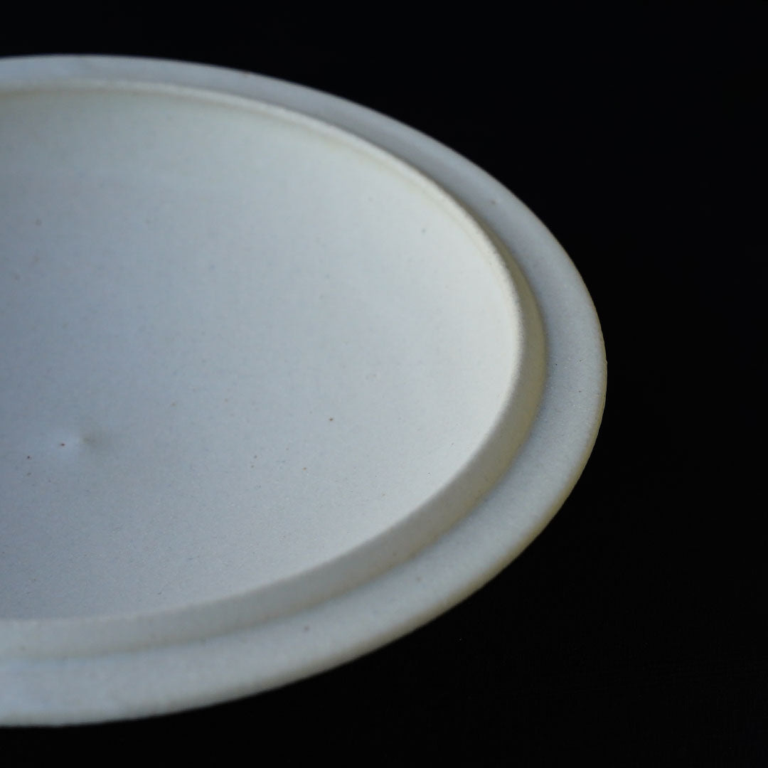 船串篤司 round plate 白