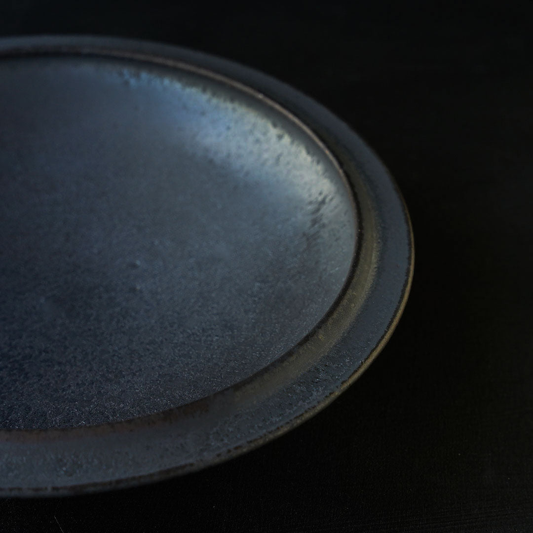 船串篤司 round plate 黒