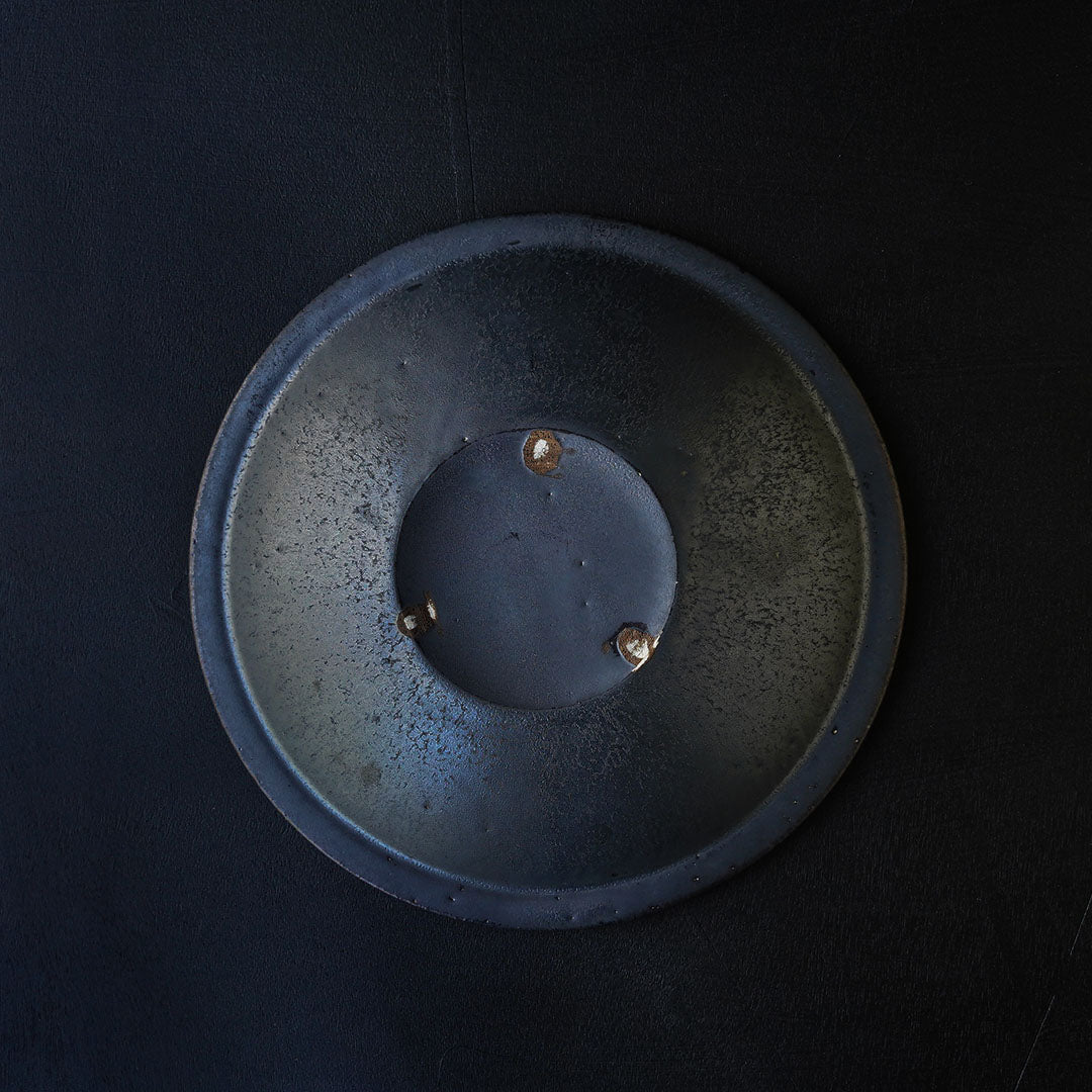 船串篤司 round plate 黒