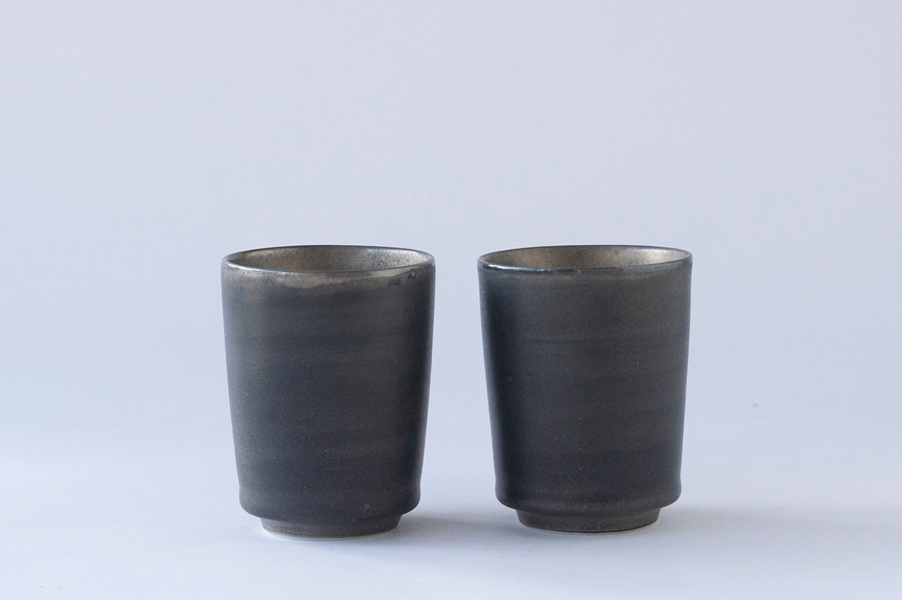 Teacup Mangan Silver Glaze