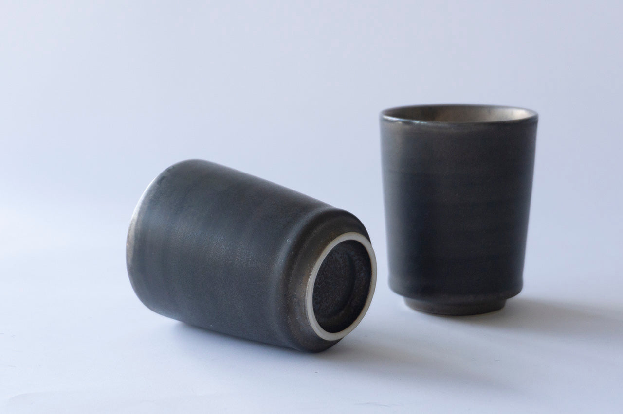 Teacup Mangan Silver Glaze