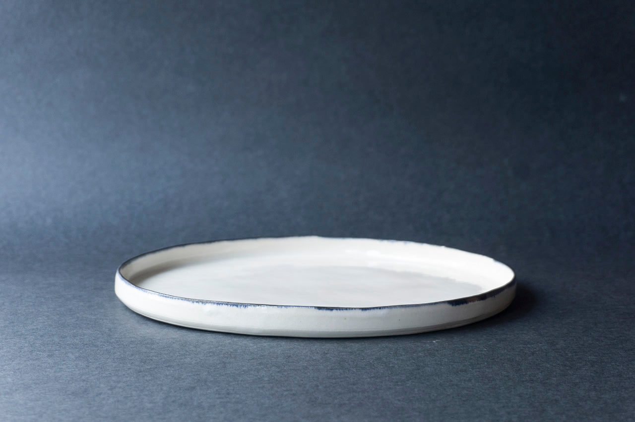 中里花子 平皿 XL ブルー皮鯨