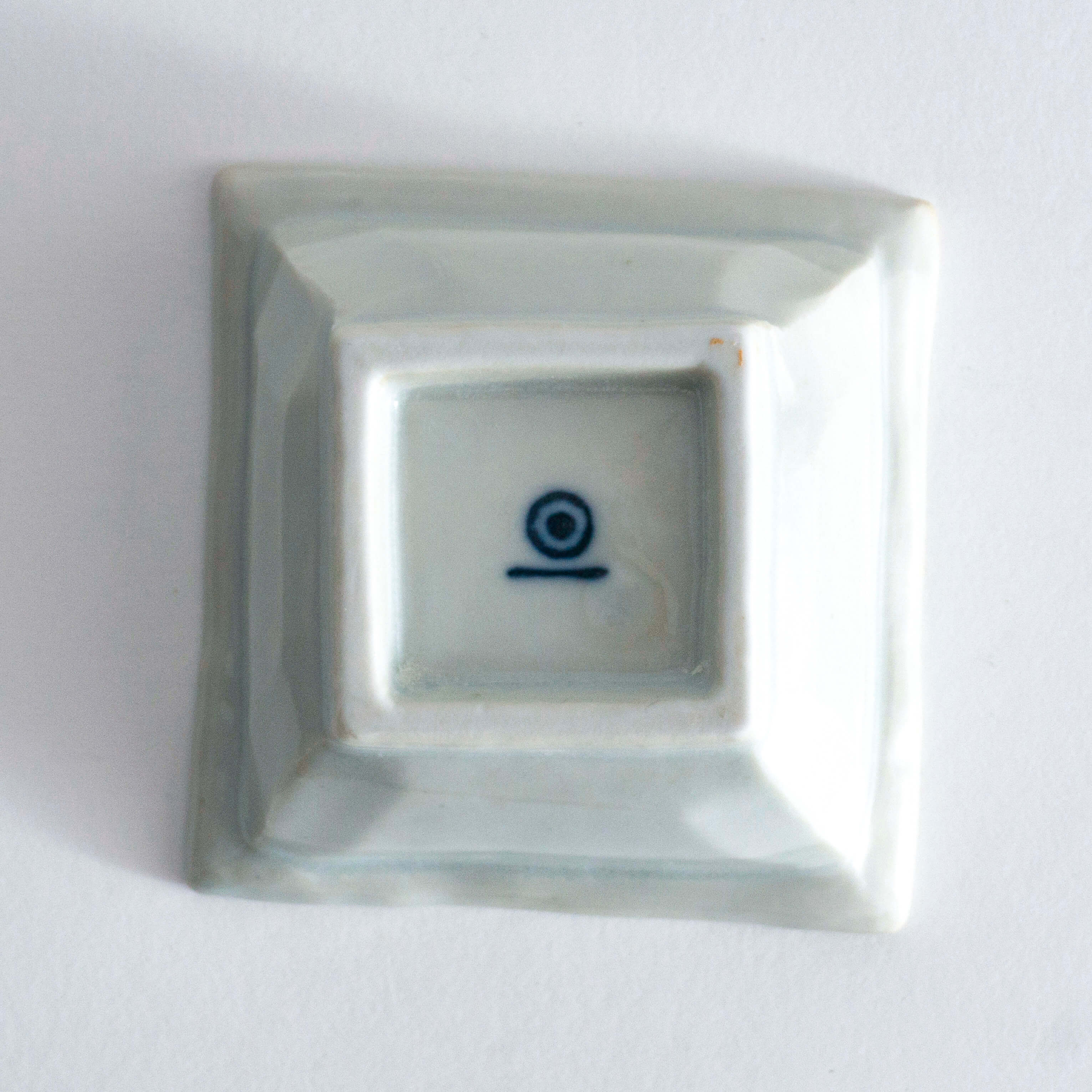 ◆Yazaemon Kiln - Small Square Mamebachi Bowls, Old White Porcelain (Gift Set of 4)