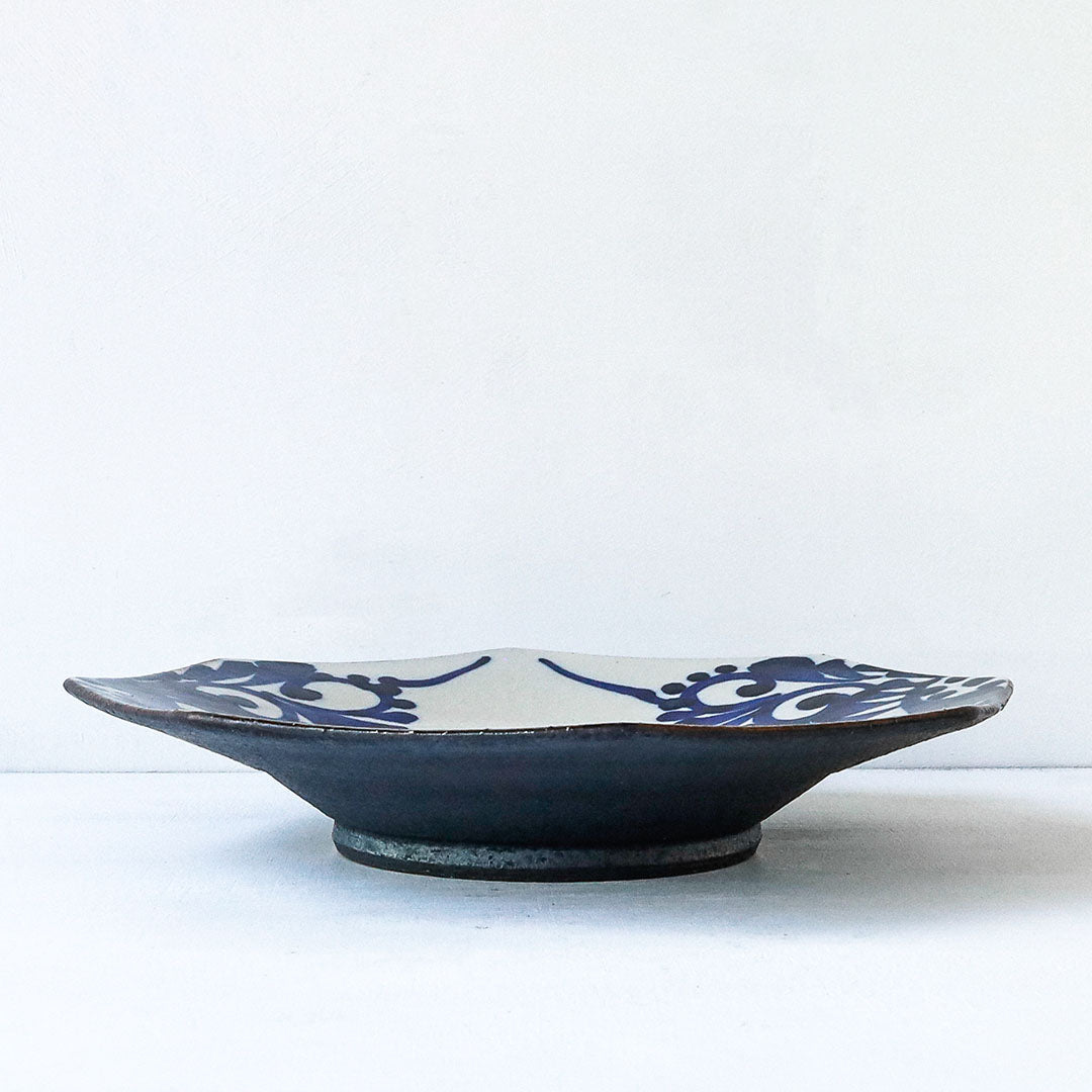 Toubou Makiya Octagonal Plate 21cm Arabesque