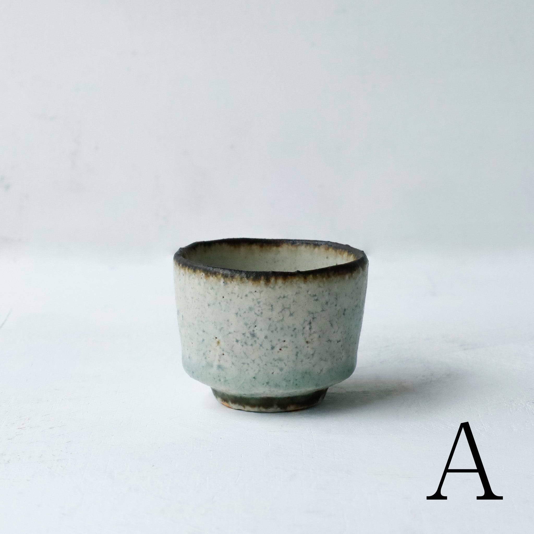 ●26-NT-36 Ash-Glazed Kohiki Sake Cup