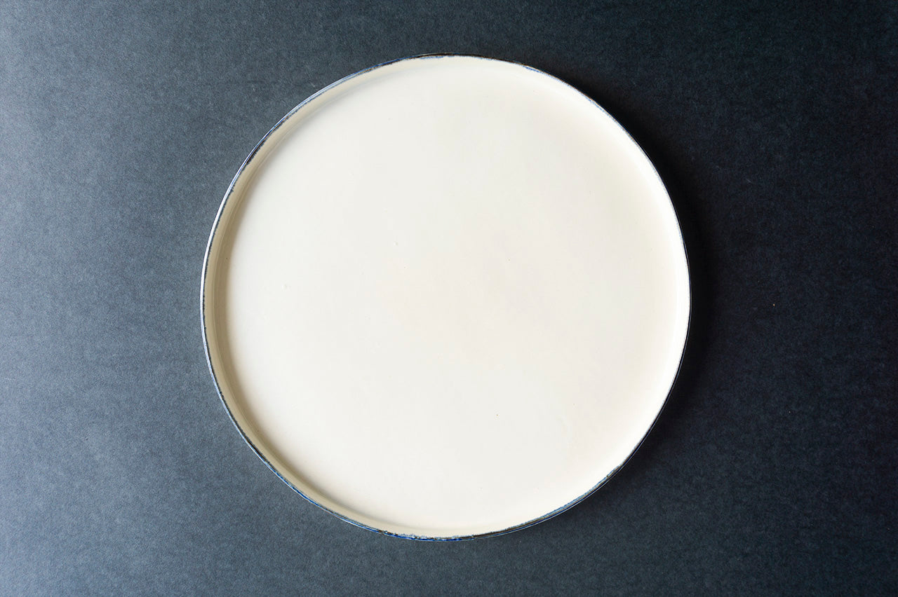 中里花子  平皿 XL ブルー皮鯨